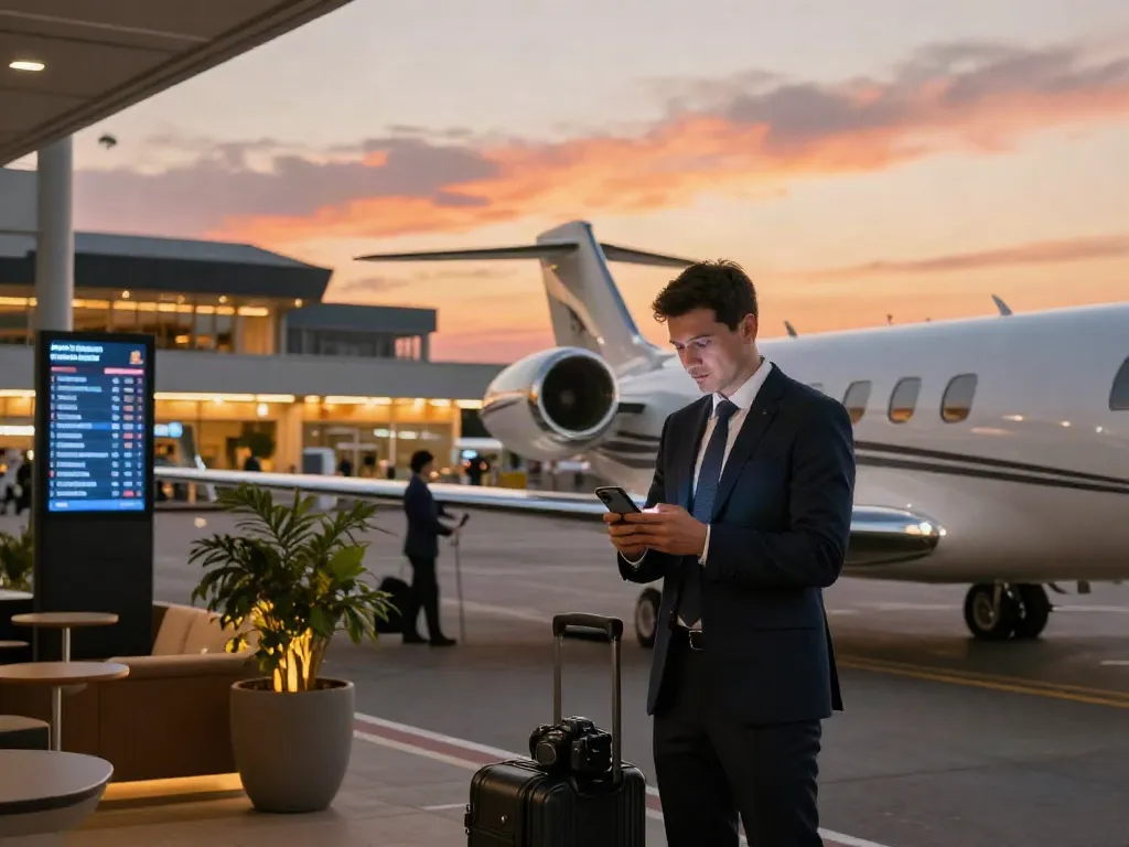 Discover aircraft charter Ontario options at sunset with luxury travel experience.